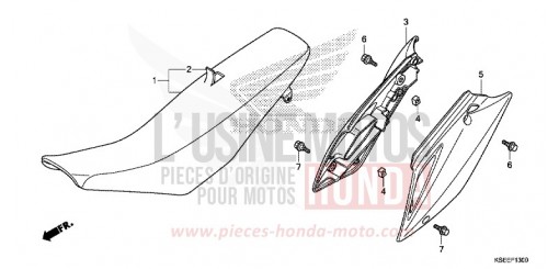 SEAT/SIDE COVER CRF150RD de 2013